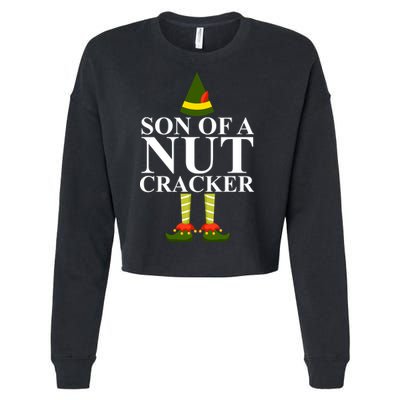 Son Of A Nut Cracker Funny Christmas Cropped Pullover Crew
