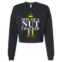 Son Of A Nut Cracker Funny Christmas Cropped Pullover Crew