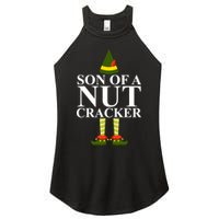 Son Of A Nut Cracker Funny Christmas Women's Perfect Tri Rocker Tank