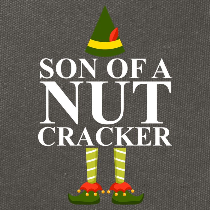 Son Of A Nut Cracker Funny Christmas Cotton Canvas Backpack
