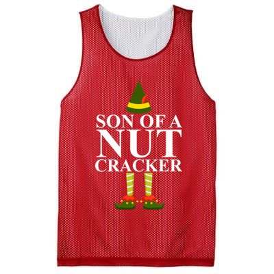 Son Of A Nut Cracker Funny Christmas Mesh Reversible Basketball Jersey Tank