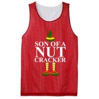 Son Of A Nut Cracker Funny Christmas Mesh Reversible Basketball Jersey Tank