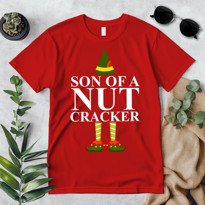 Son Of A Nut Cracker Funny Christmas Premium T-Shirt