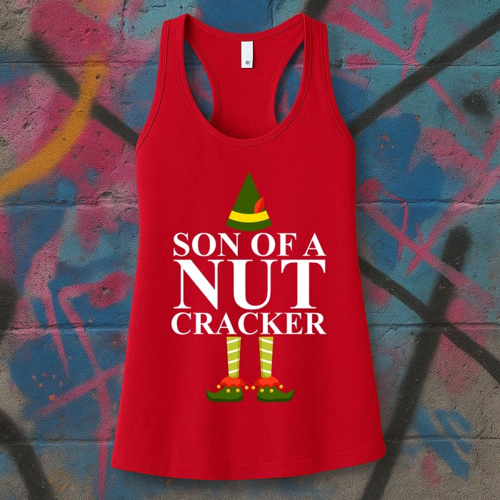 Son Of A Nut Cracker Funny Christmas Womens Tank Top