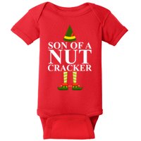 Son Of A Nut Cracker Funny Christmas Baby Bodysuit
