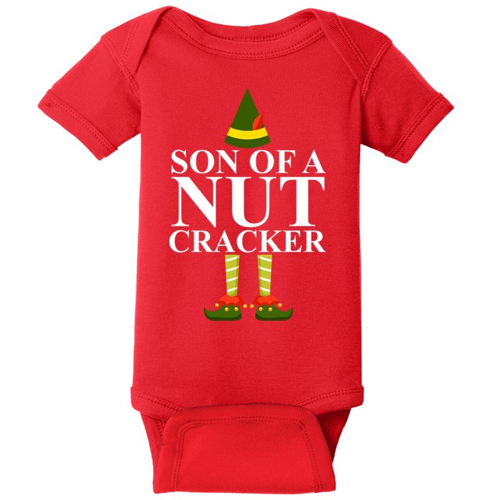 Son Of A Nut Cracker Funny Christmas Baby Bodysuit