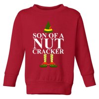 Son Of A Nut Cracker Funny Christmas Toddler Sweatshirt