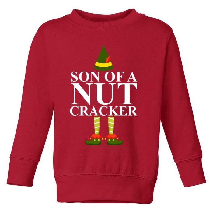 Son Of A Nut Cracker Funny Christmas Toddler Sweatshirt