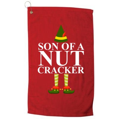 Son Of A Nut Cracker Funny Christmas Golf Towel