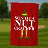 Son Of A Nut Cracker Funny Christmas Golf Towel