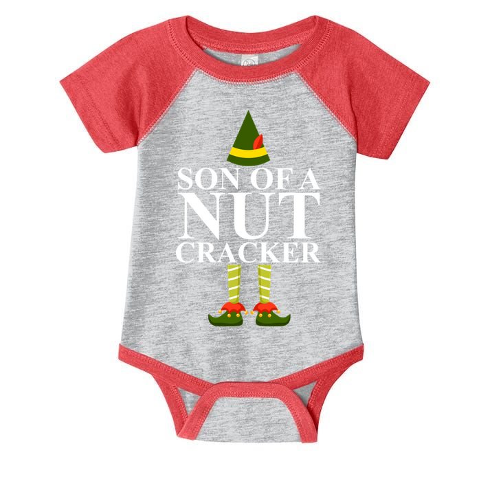 Son Of A Nut Cracker Funny Christmas Infant Baby Jersey Bodysuit