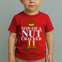 Son Of A Nut Cracker Funny Christmas Toddler T-Shirt