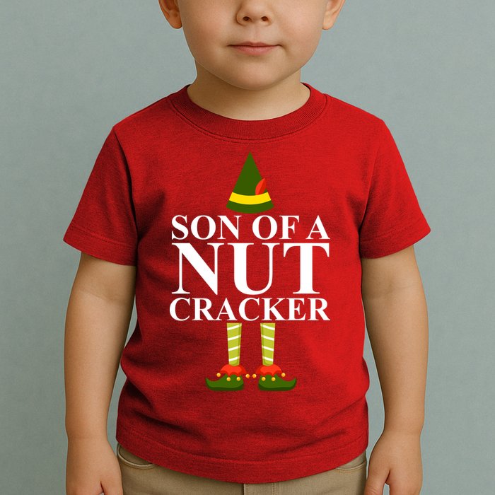Son Of A Nut Cracker Funny Christmas Toddler T-Shirt