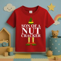 Son Of A Nut Cracker Funny Christmas Toddler T-Shirt