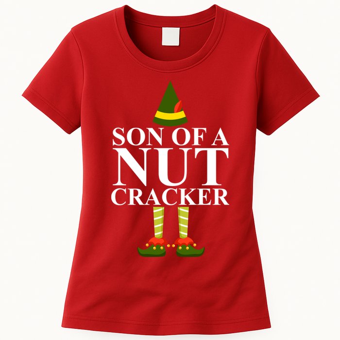 Son Of A Nut Cracker Funny Christmas Women's T-Shirt