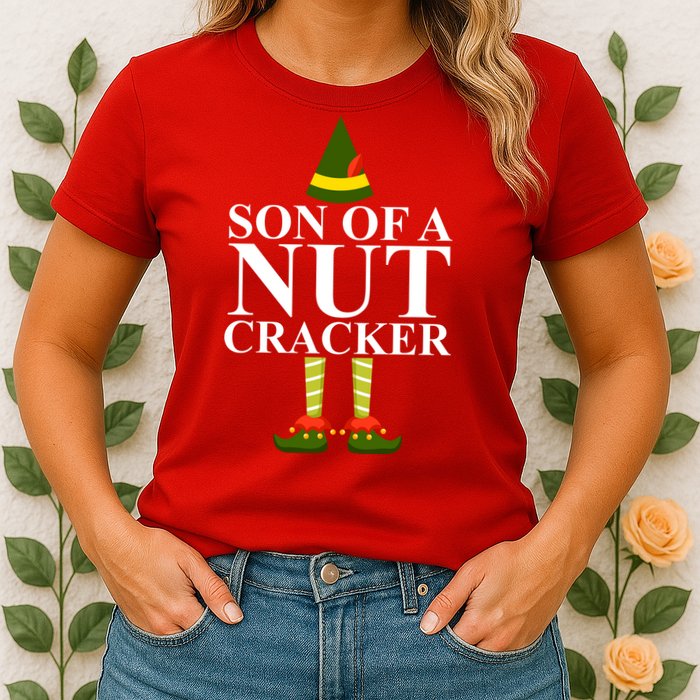 Son Of A Nut Cracker Funny Christmas Women's T-Shirt