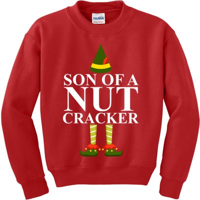 Son Of A Nut Cracker Funny Christmas Kids Sweatshirt