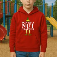 Son Of A Nut Cracker Funny Christmas Kids Hoodie