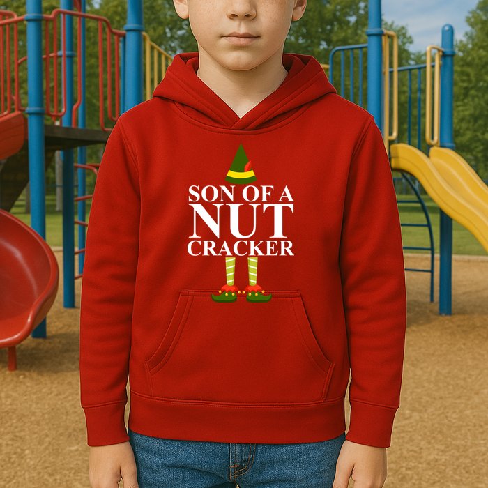 Son Of A Nut Cracker Funny Christmas Kids Hoodie