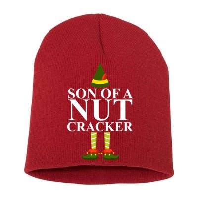Son Of A Nut Cracker Funny Christmas Short Acrylic Beanie