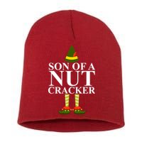 Son Of A Nut Cracker Funny Christmas Short Acrylic Beanie