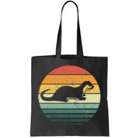 Sea Otter Animal Sunset Retro Vintage 70s Nature Lovers Tote Bag