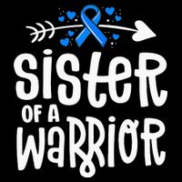 Sister Of A Warrior ALS Family Blue Ribbon Awareness City Backpack