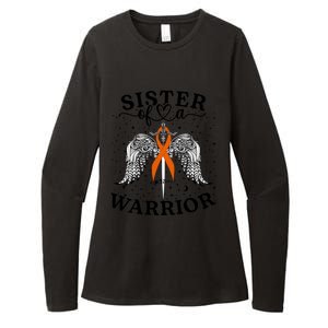 Sister Of A Warrior Leukemia Cancer Awareness Support Squad Cute Gift Womens CVC Long Sleeve Shirt