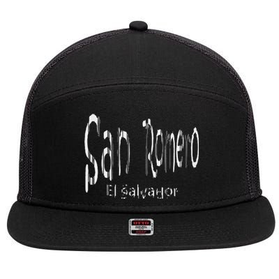 Saint Oscar Arnulfo Romero + Icon 7 Panel Mesh Trucker Snapback Hat