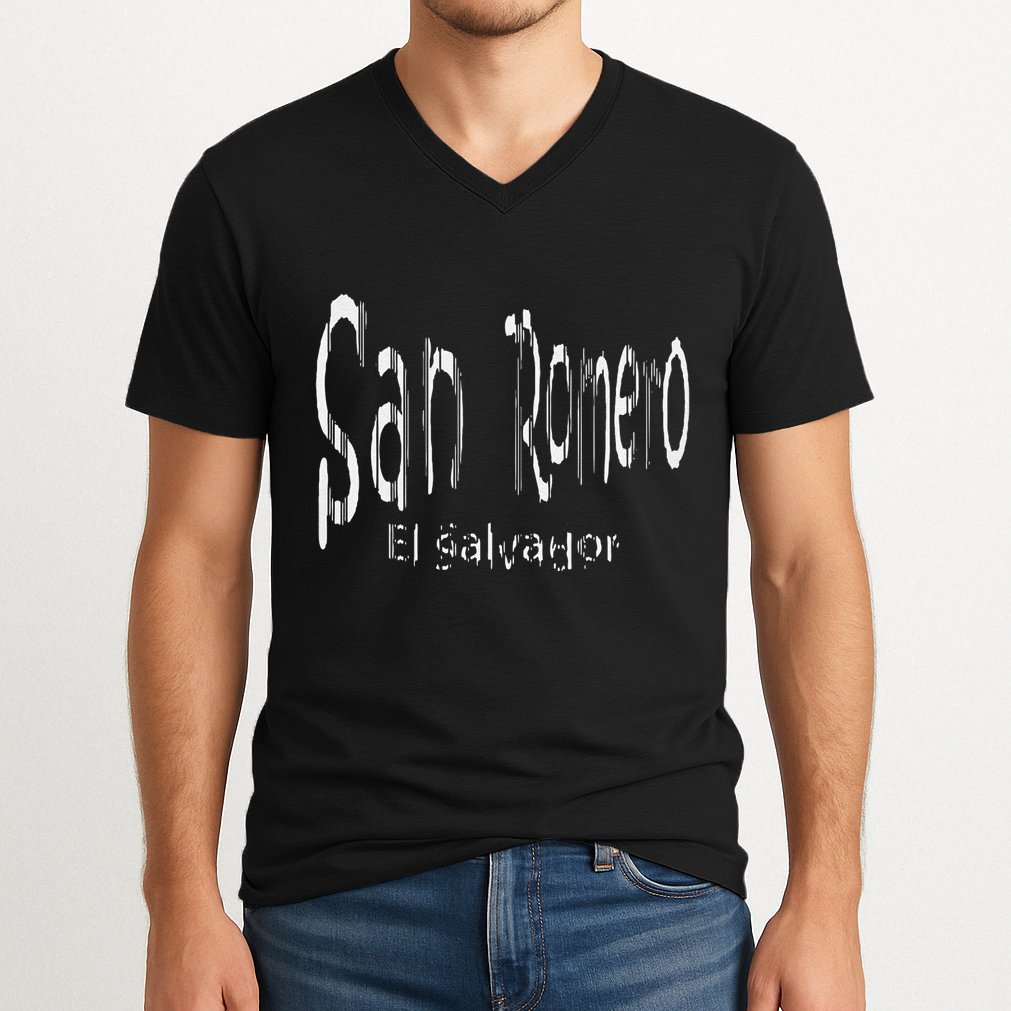 Saint Oscar Arnulfo Romero + Icon V-Neck T-Shirt