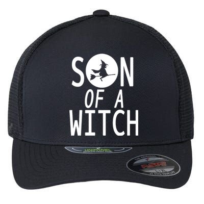 Son Of A Witch Funny Halloween Flexfit Unipanel Trucker Cap