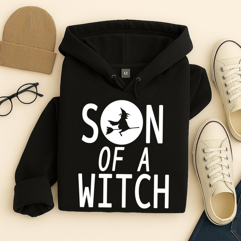 Son Of A Witch Funny Halloween Hoodie