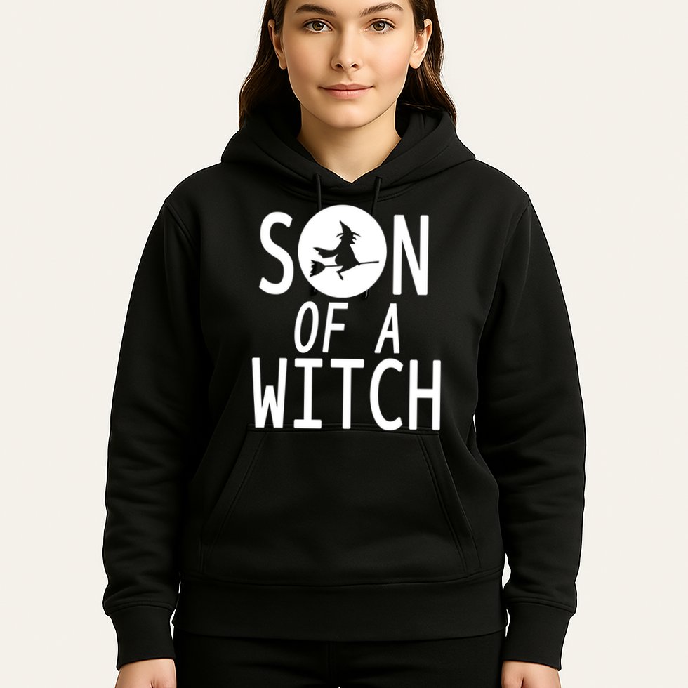 Son Of A Witch Funny Halloween Hoodie