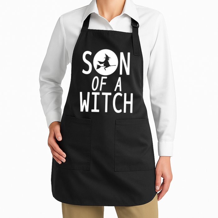 Son Of A Witch Funny Halloween Apron