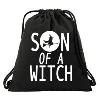 Son Of A Witch Funny Halloween Drawstring Bag