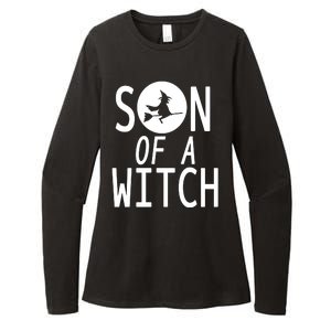 Son Of A Witch Funny Halloween Womens CVC Long Sleeve Shirt