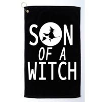 Son Of A Witch Funny Halloween Golf Towel