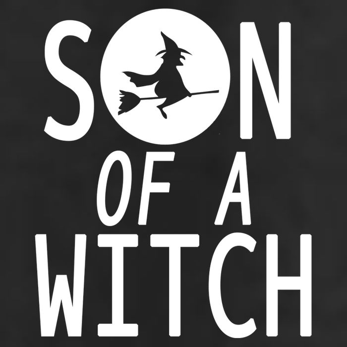 Son Of A Witch Funny Halloween Golf Towel