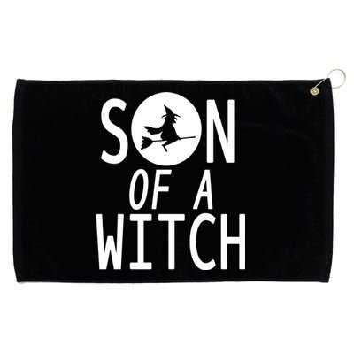 Son Of A Witch Funny Halloween Grommeted Golf Towel