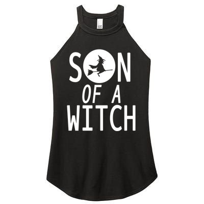 Son Of A Witch Funny Halloween Women's Perfect Tri Rocker Tank