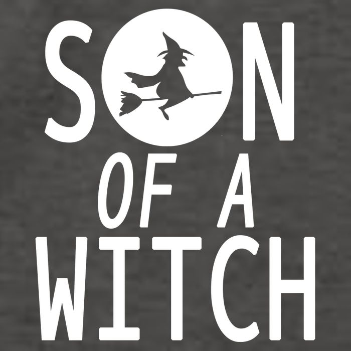 Son Of A Witch Funny Halloween Vector Backpack