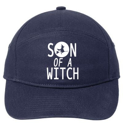 Son Of A Witch Funny Halloween 7-Panel Snapback Hat