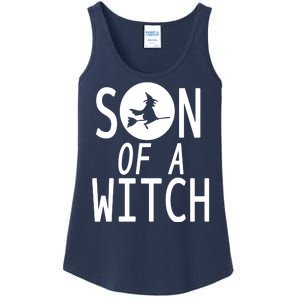 Son Of A Witch Funny Halloween Ladies Essential Tank