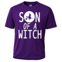 Son Of A Witch Funny Halloween Cooling Performance Crew T-Shirt