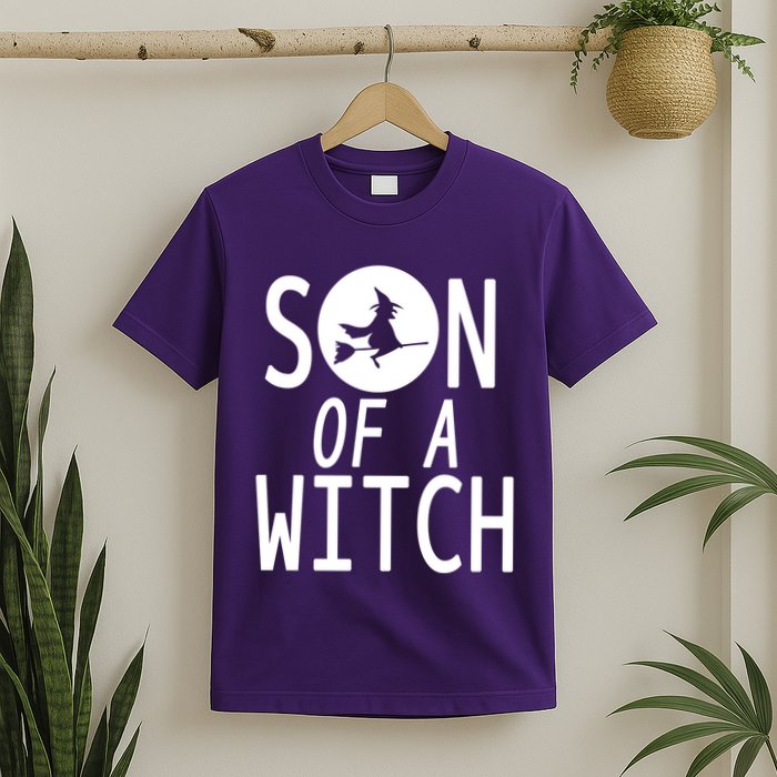 Son Of A Witch Funny Halloween T-Shirt