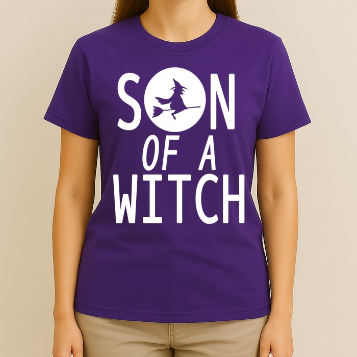 Son Of A Witch Funny Halloween T-Shirt