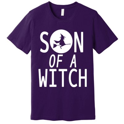 Son Of A Witch Funny Halloween Premium T-Shirt