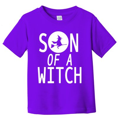 Son Of A Witch Funny Halloween Toddler T-Shirt