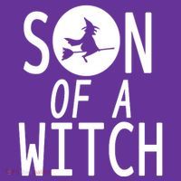 Son Of A Witch Funny Halloween Womens T-Shirt