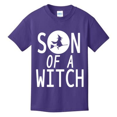 Son Of A Witch Funny Halloween Kids T-Shirt